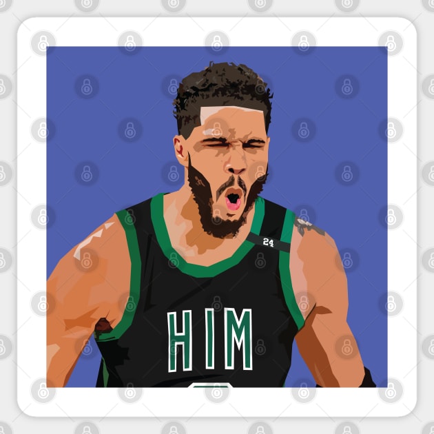 Jayson Tatum Him Portrait Sticker by rattraptees